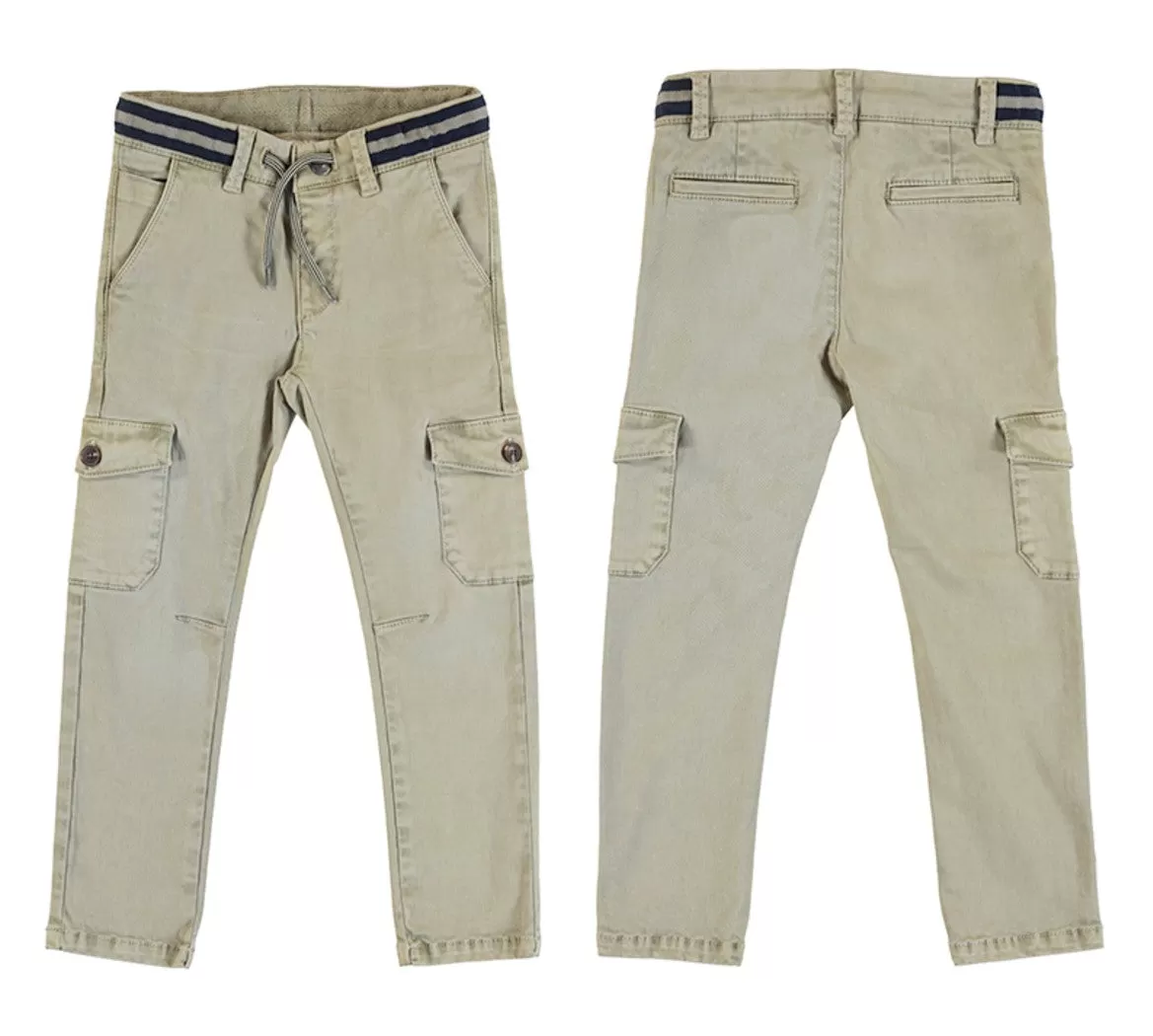 Mayoral Boys Tan Cargo Pants