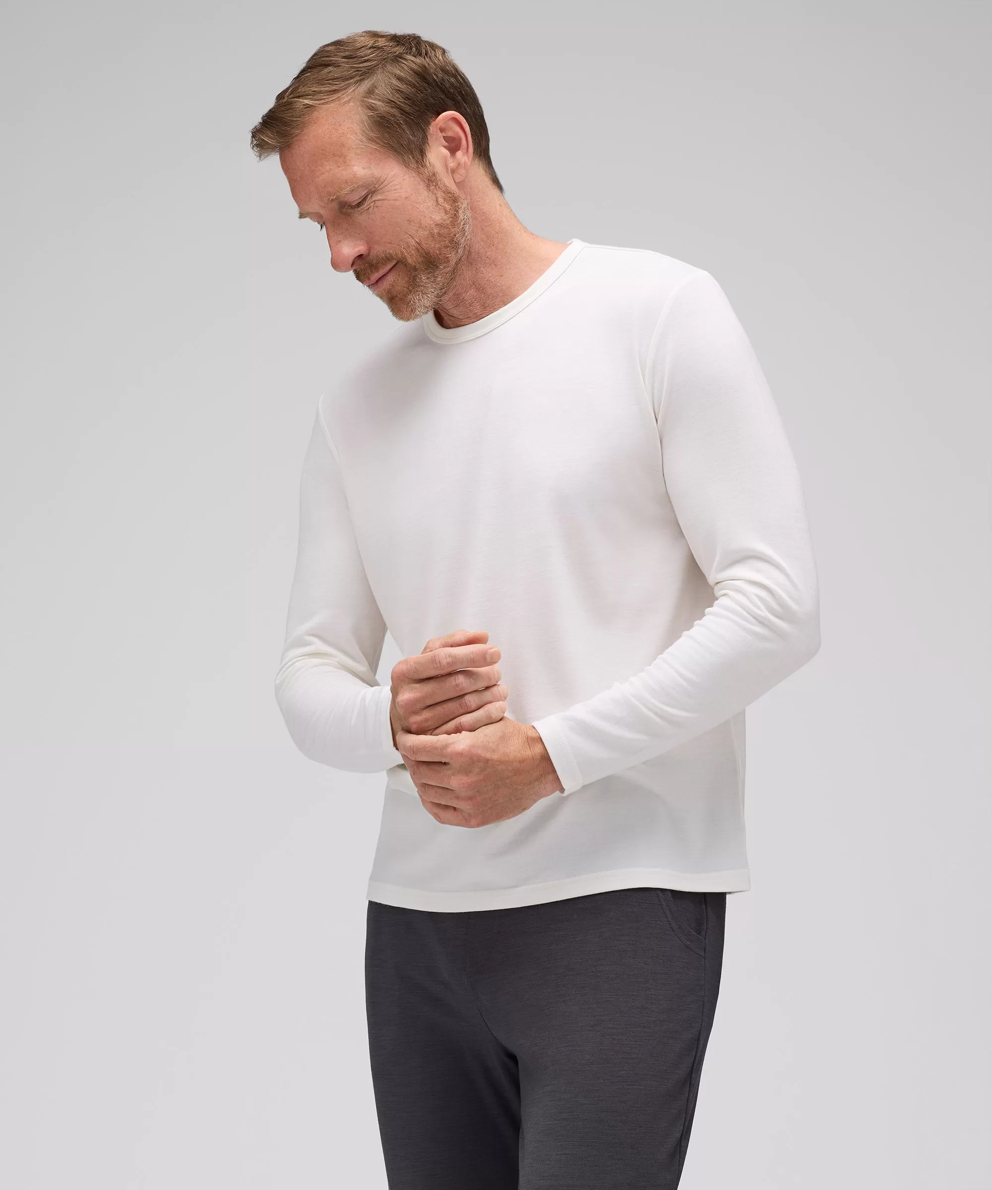 Men's Long Sleeve Merino Crew