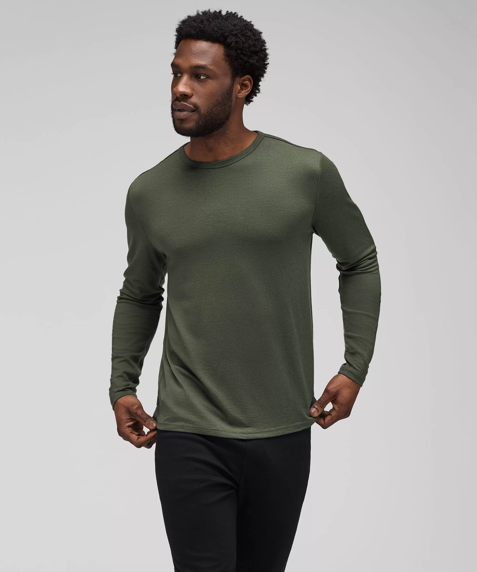 Men's Long Sleeve Merino Crew