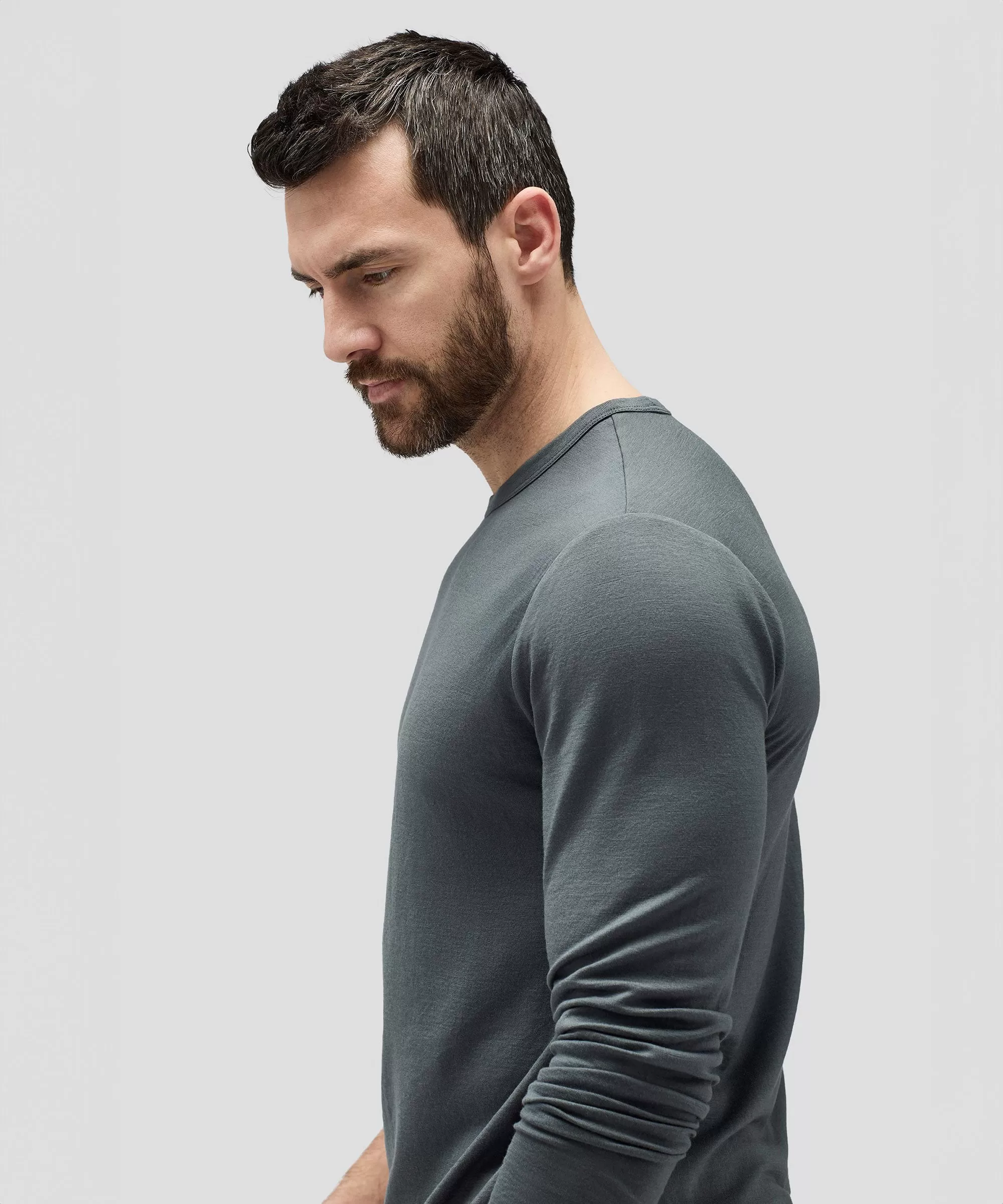 Men's Long Sleeve Merino Crew