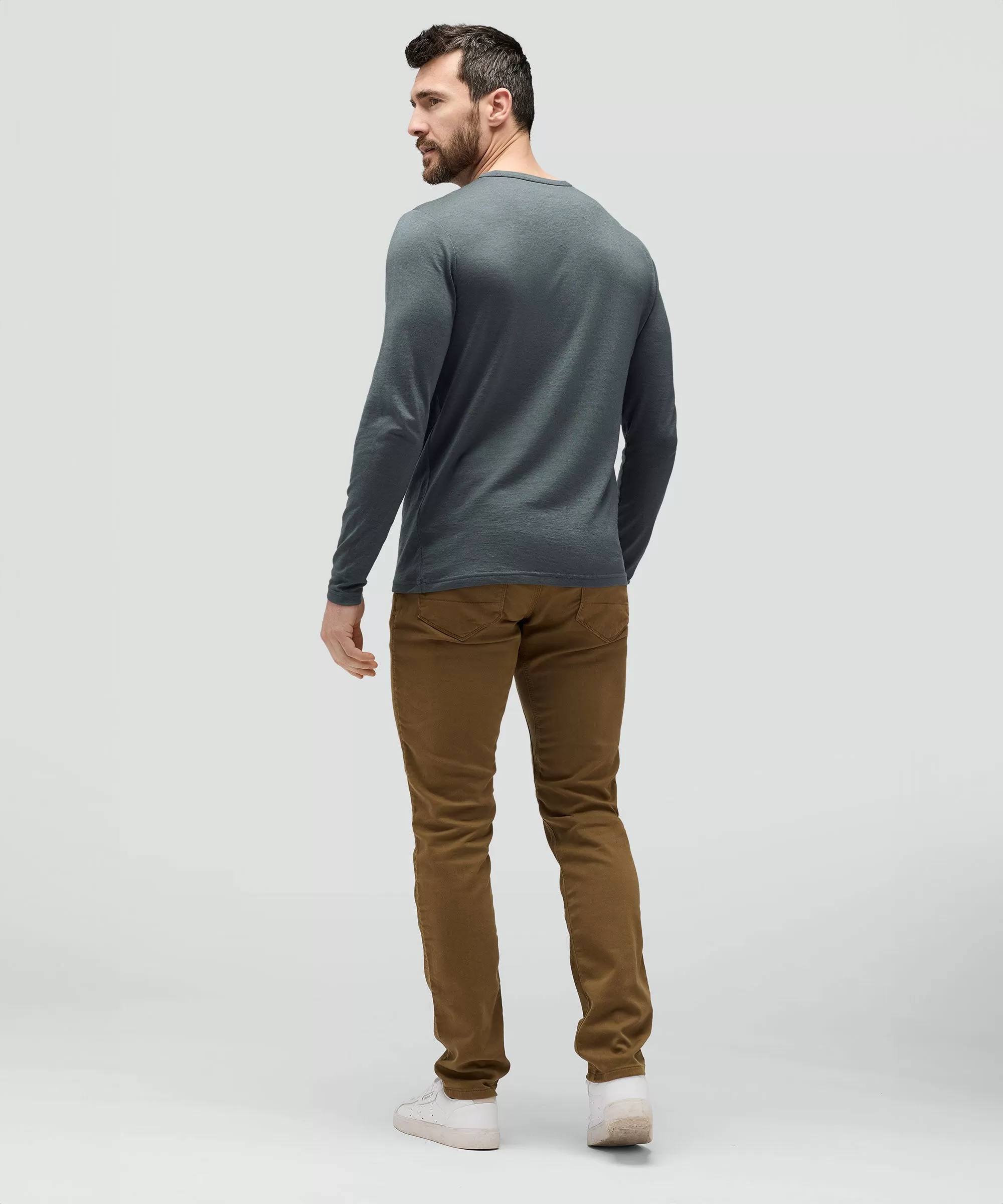 Men's Long Sleeve Merino Crew