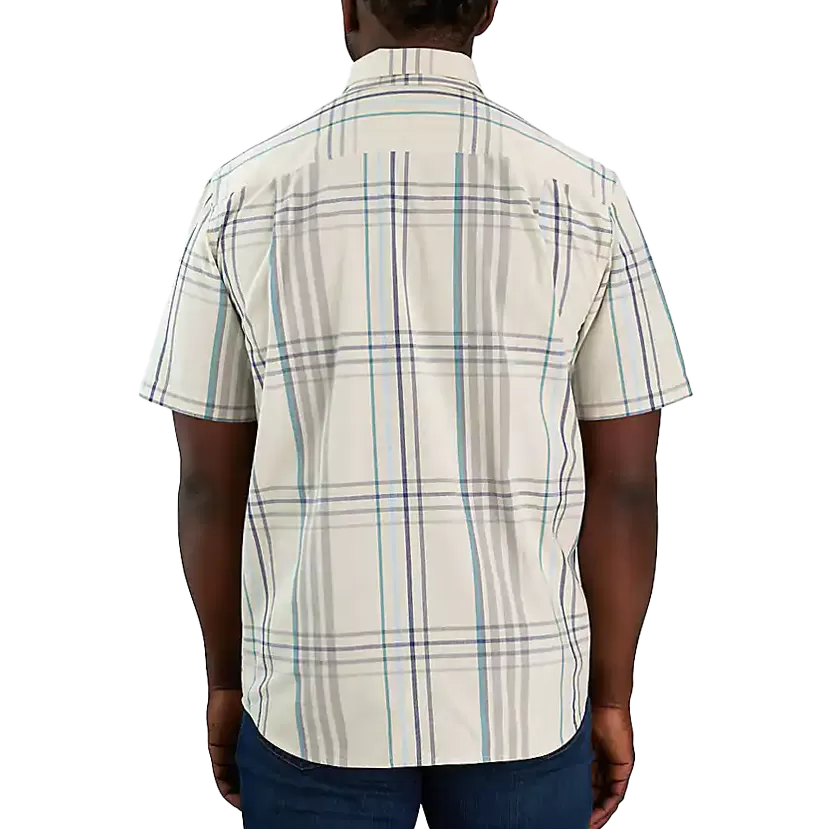 Men's Midweight Short Sleeve Plaid Shirt