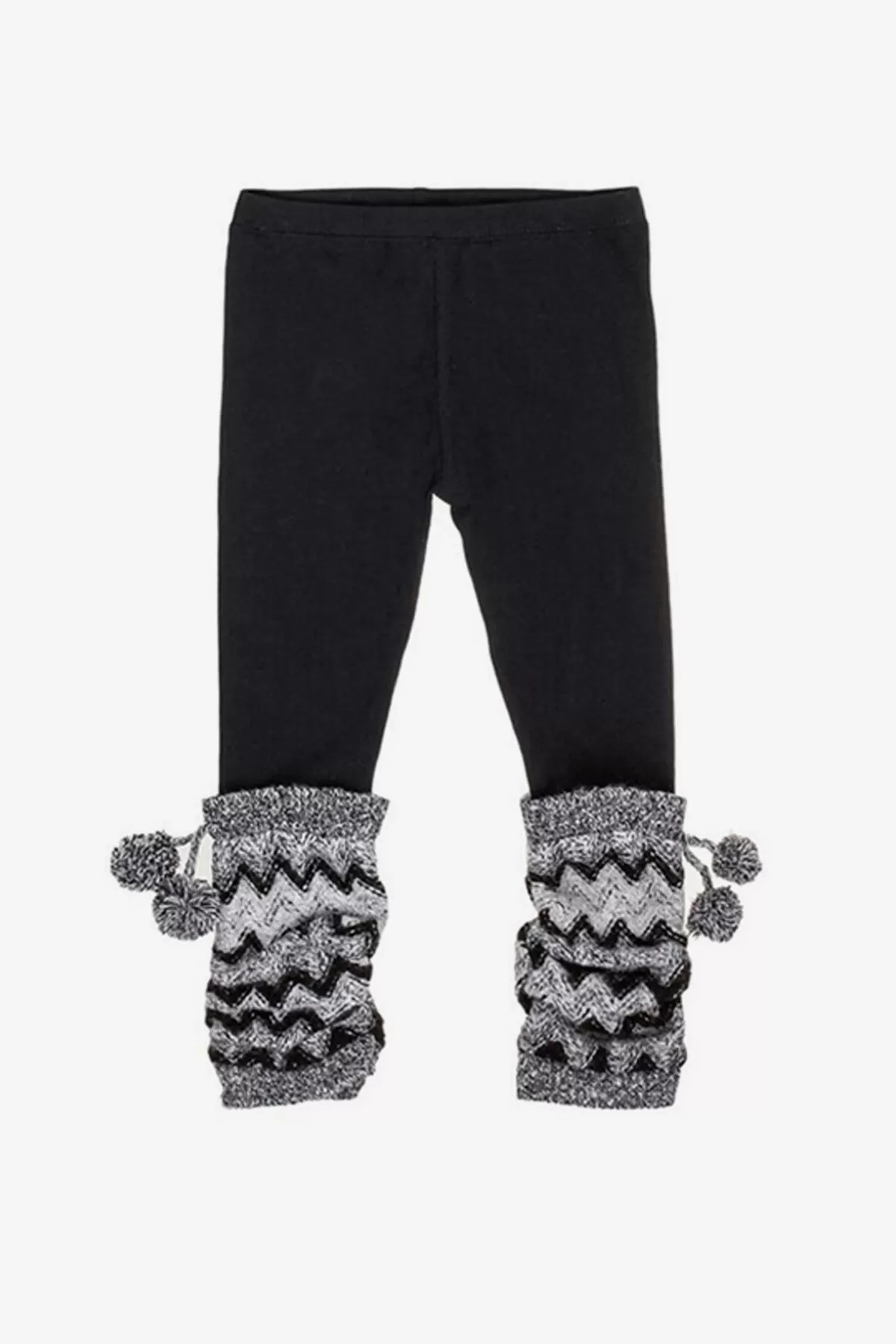 Mimi & Maggie Grey Chevron Girls Leggings