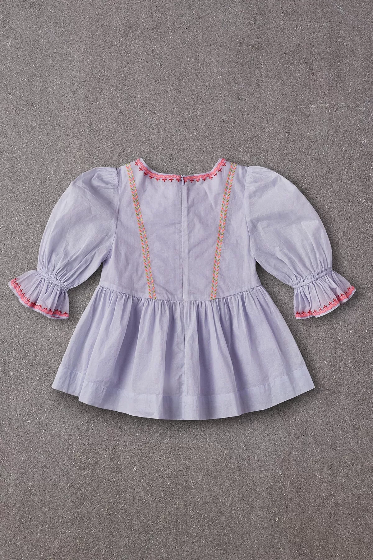 Nellystella Naomi Girls Blouse - Blue Yonder