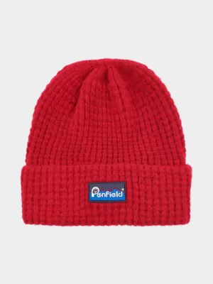 Penfield Mens Waffle Beanie Equestrian Red