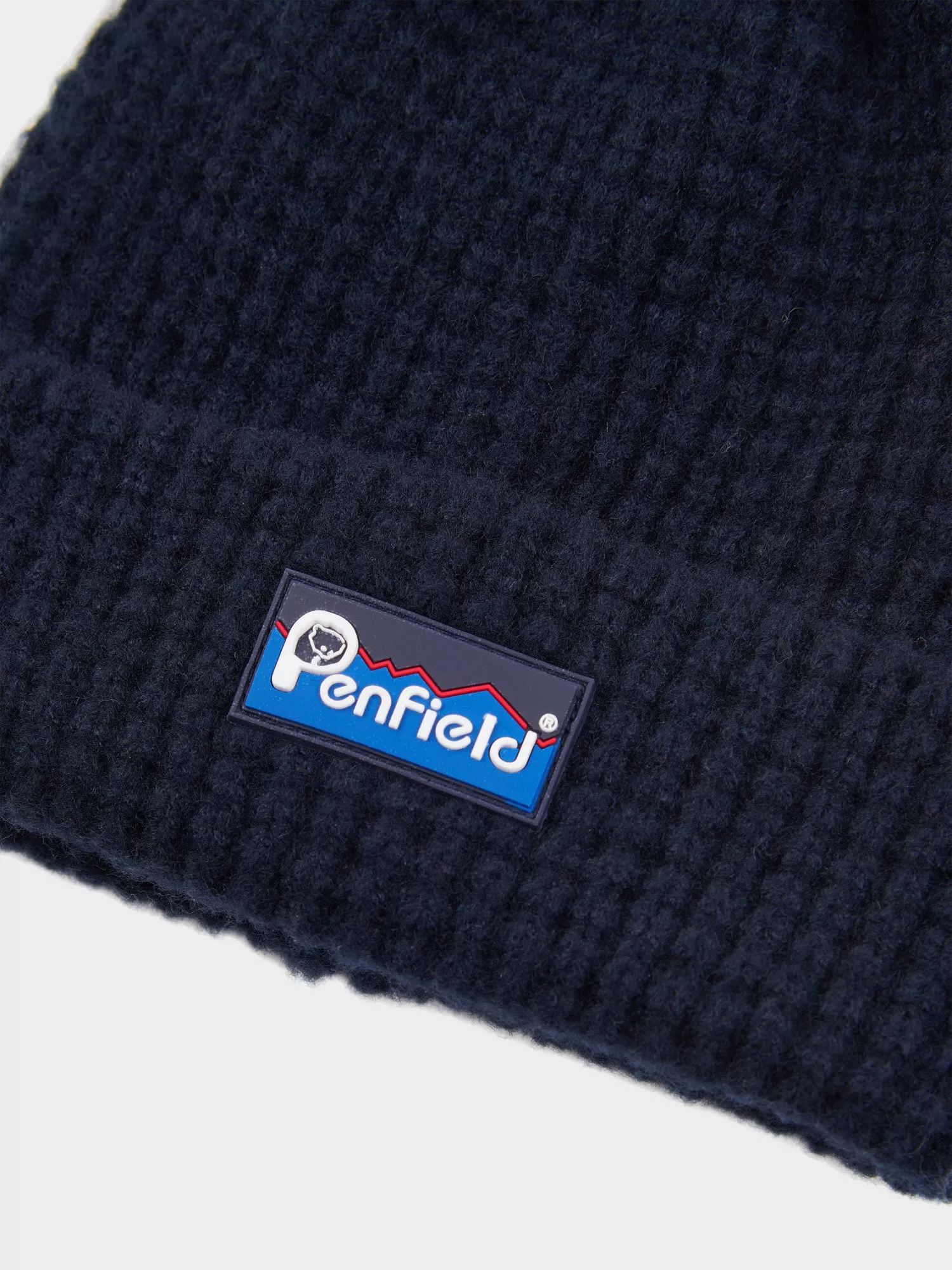 Penfield Mens Waffle Beanie Navy Blue