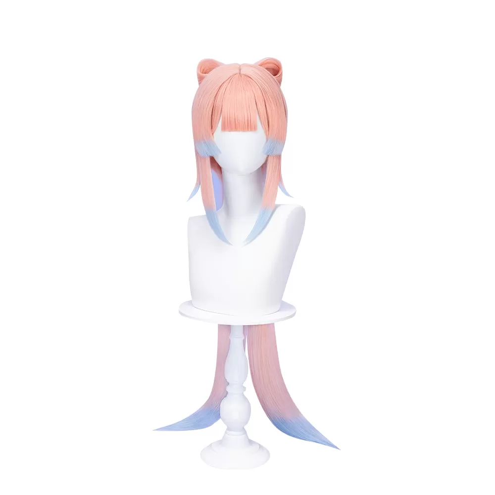 【Ready For Ship】DokiDoki Game Genshin Impact Sangonomiya Kokomi Cosplay Wig Pink Women Long Straight/ Head Accessories