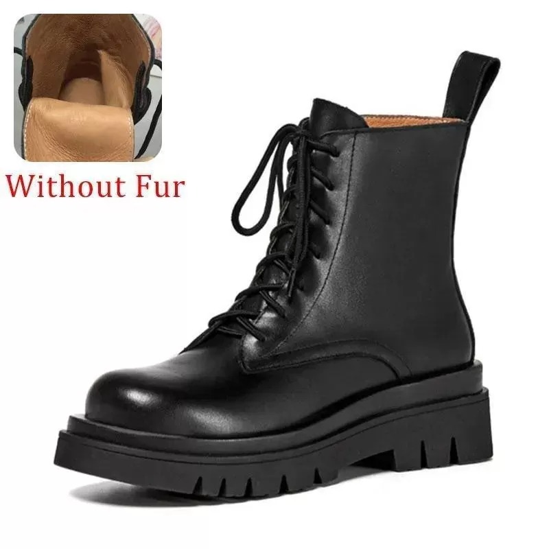 Robina Leather Winter Boots For Women