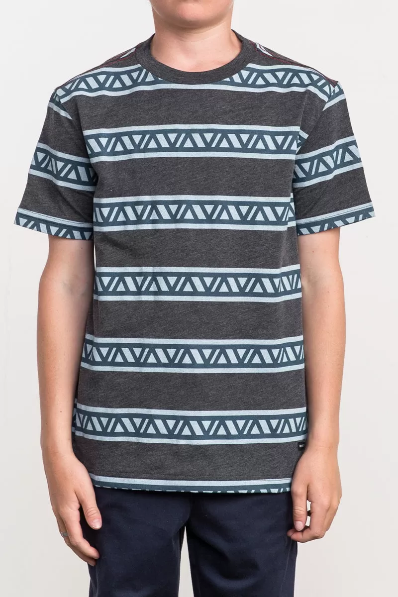 RVCA VA Repeater Short Sleeve Boys Shirt - Black