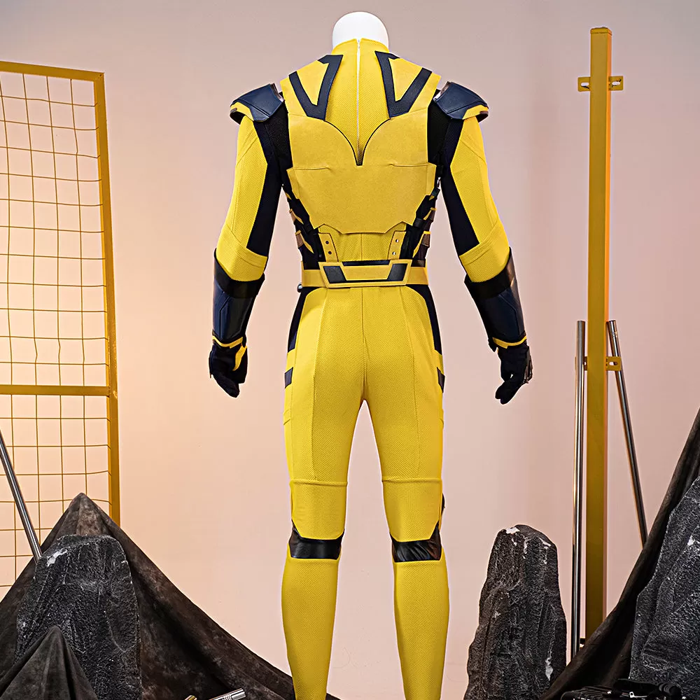 【Size XS-3XL】DokiDoki Movie Cosplay Black Yellow Man Costume Bodysuit