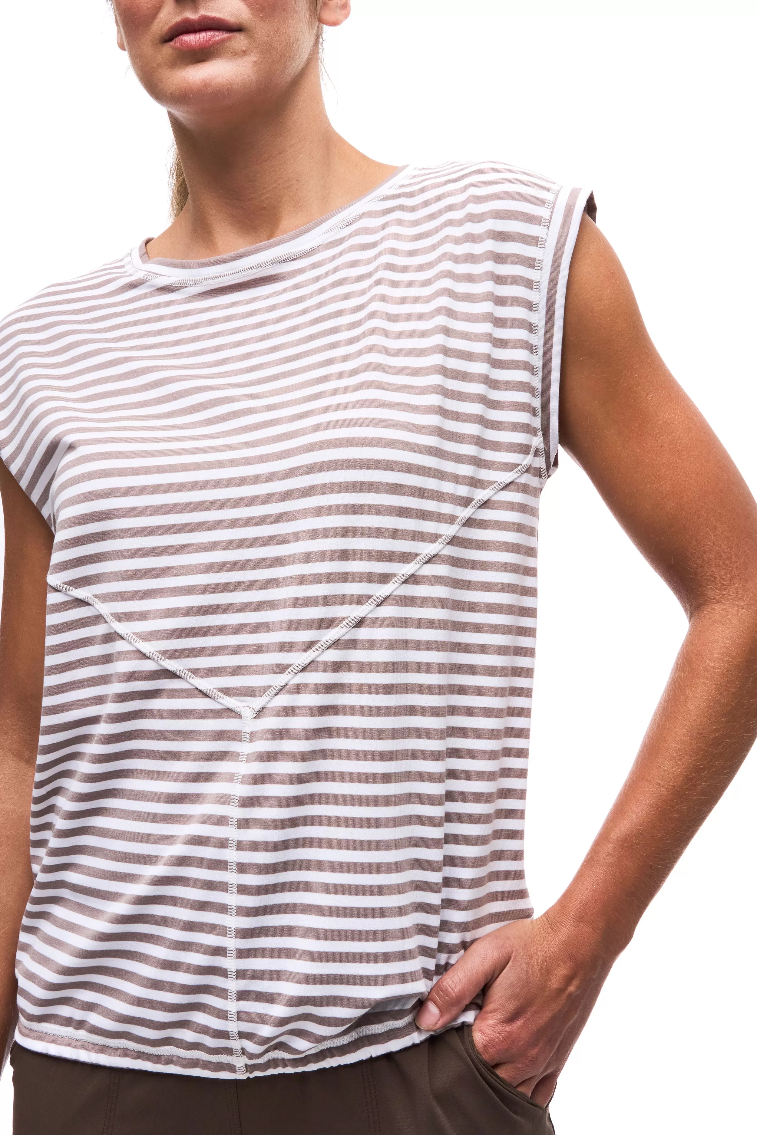 Sleeveless Crew Neck Top GOMA LT