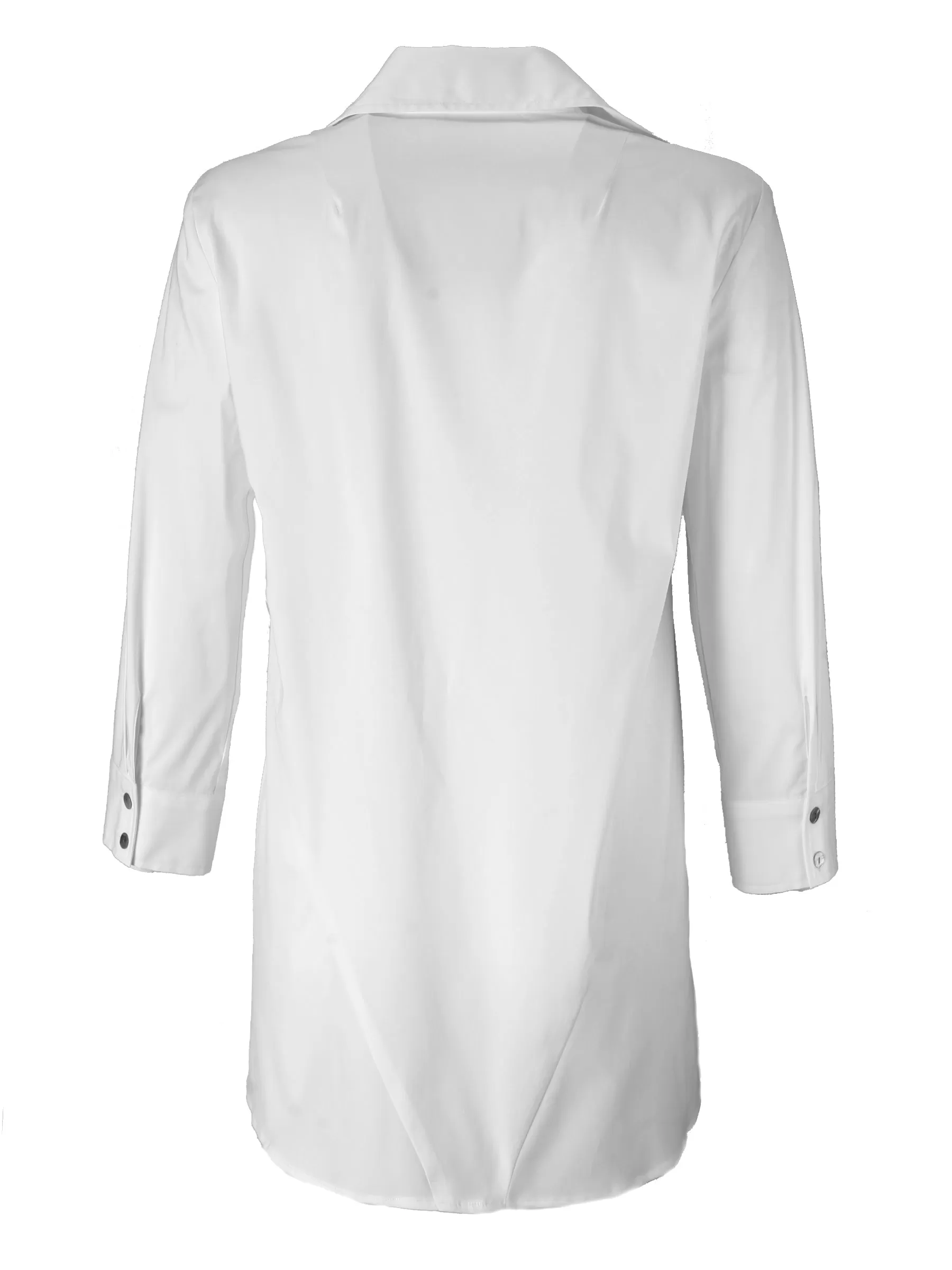 Trapeze Top Long Sleeve White