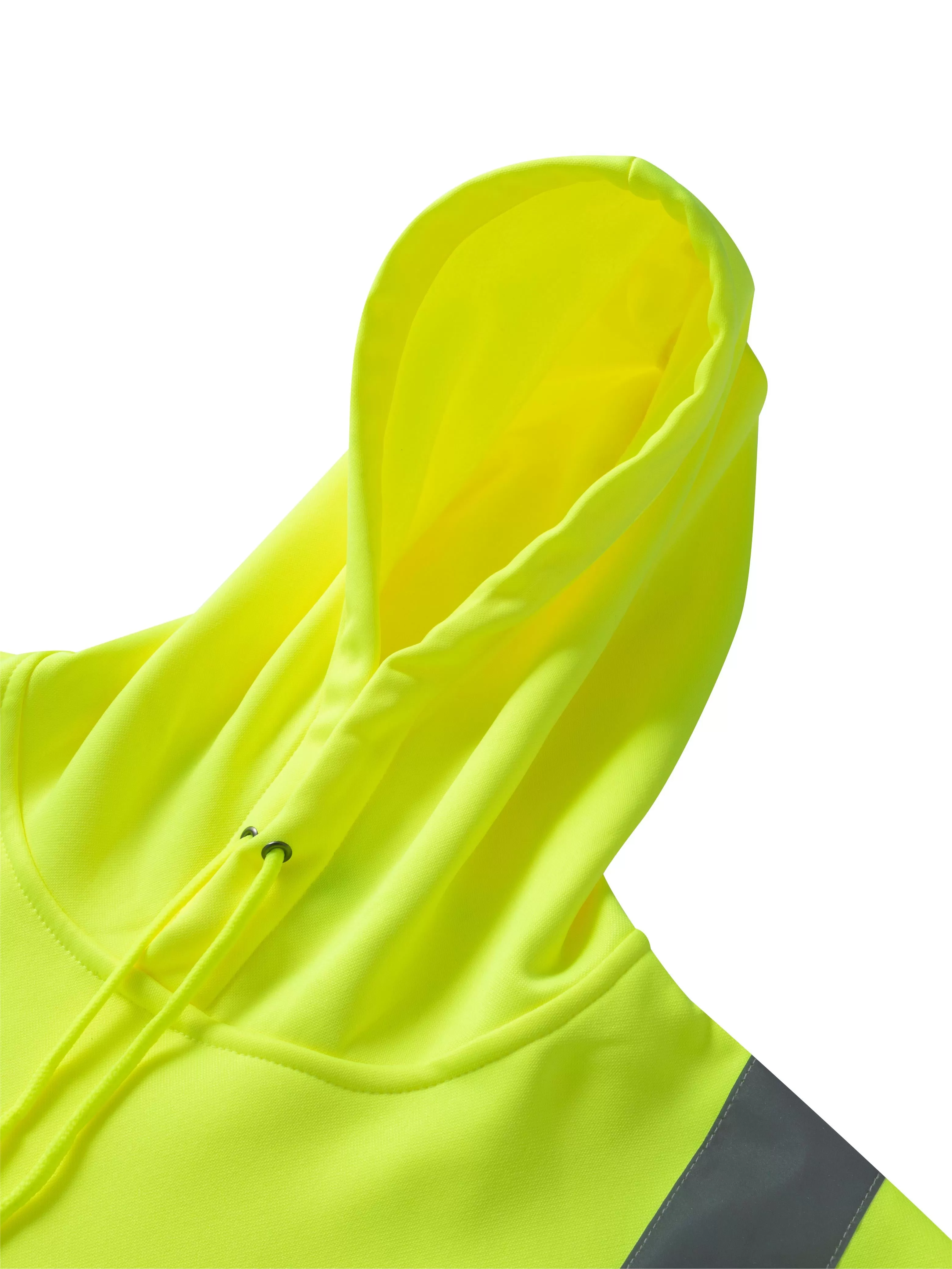 Ubon Hi Vis Hoodies for Men, High Visibility Hoodie Reflective Safety Sweatshirts Construction Workwear Black Bottom