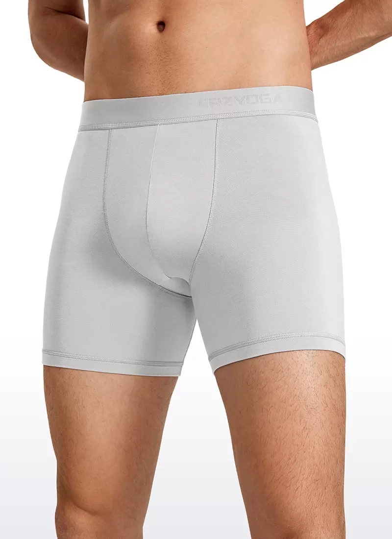 Ultra-Soft Modal Double Lined 5" Boxer Underwear (3-Pack)